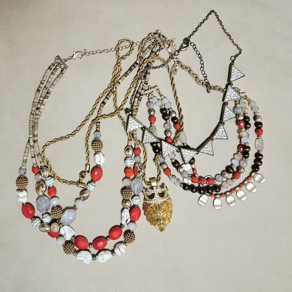 Elegant Multi-Color Necklace Set